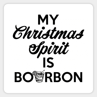 My Christmas Spirit Is Bourbon Sticker